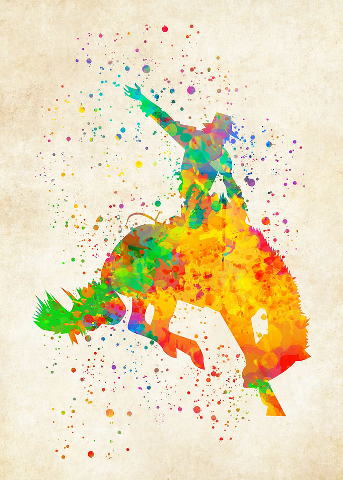 Cowboy watercolor