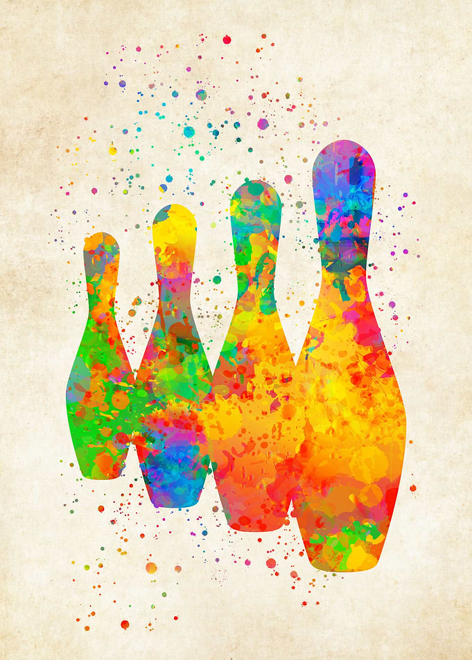 Bowling Watercolor