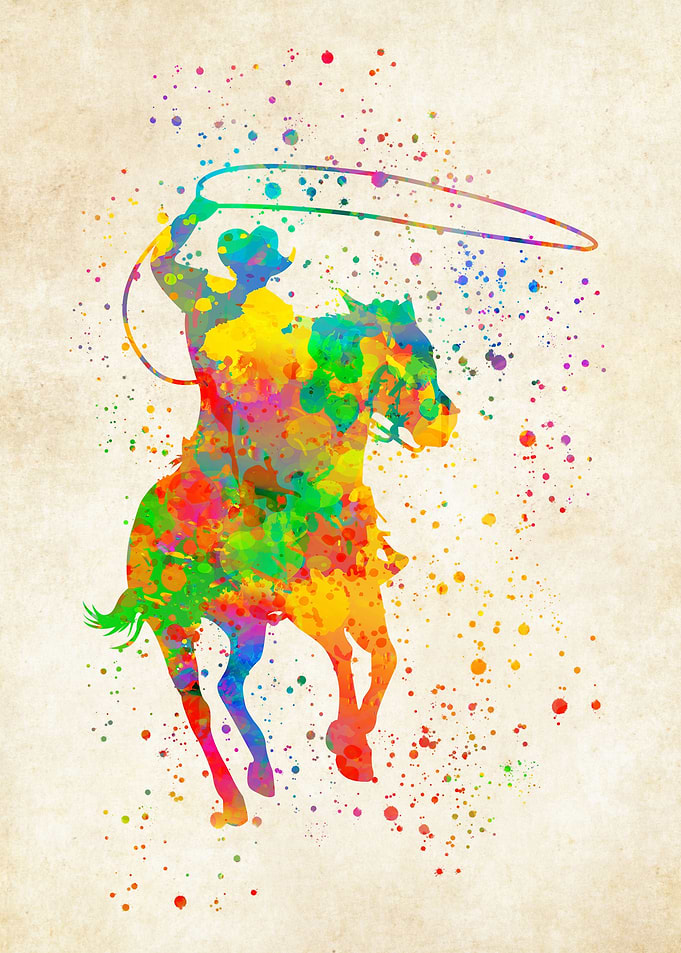 Cowboy watercolor