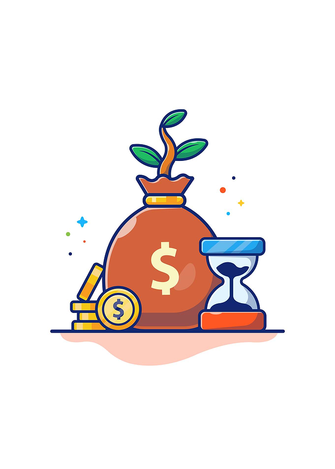 Hourglass With Money