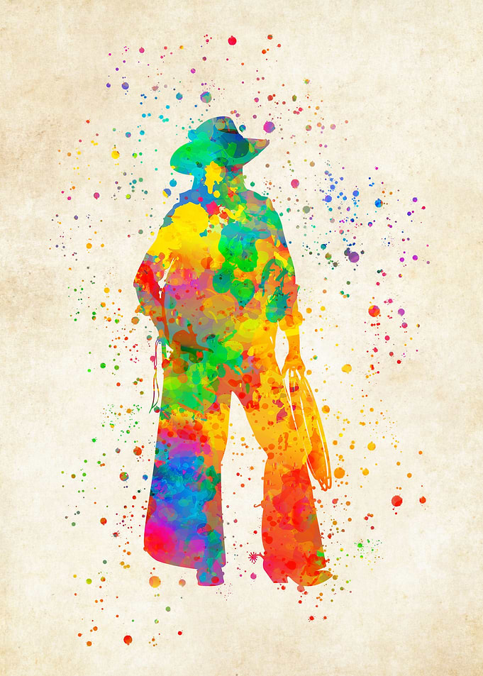 Cowboy Watercolor
