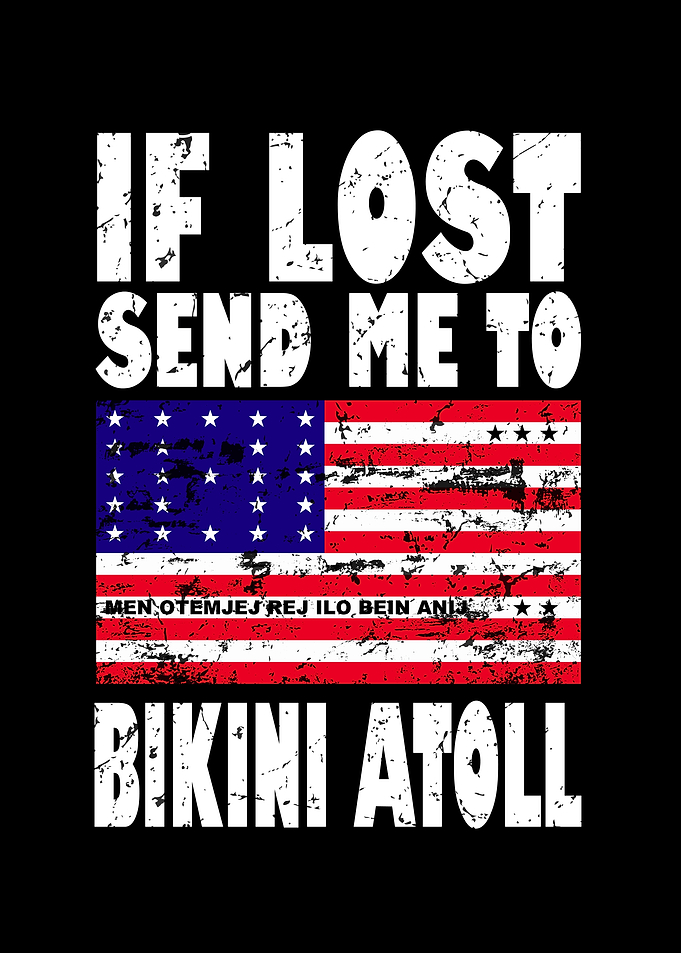 Bikini Atoll Flag Saying