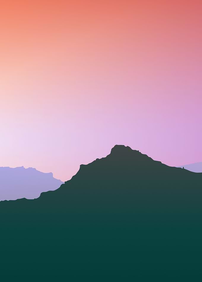 Dawn Mountain Range Middle