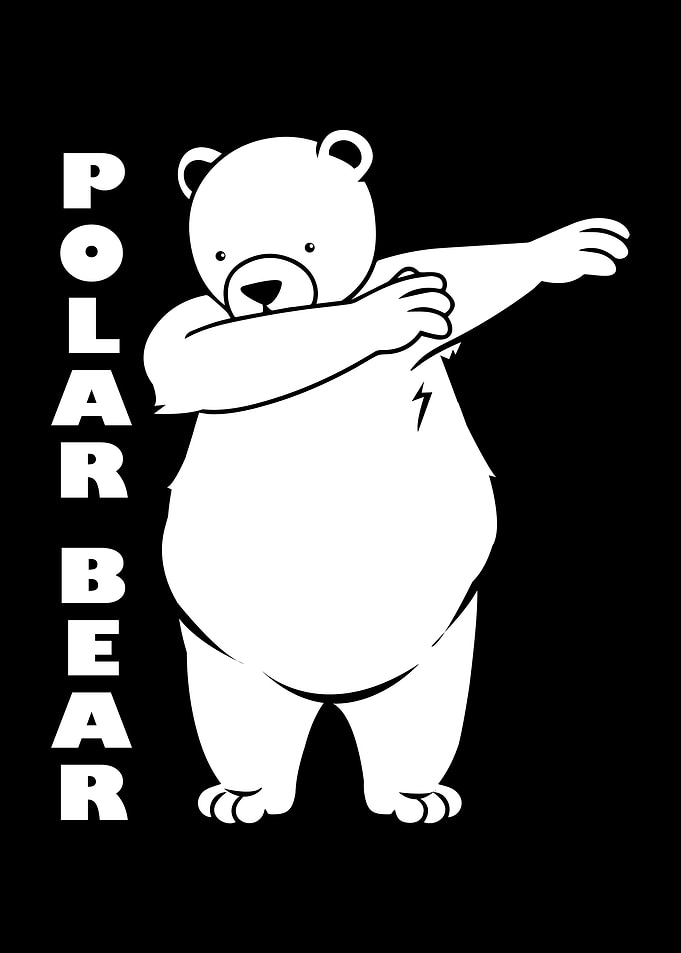 Polar Bear Dabbing Bear