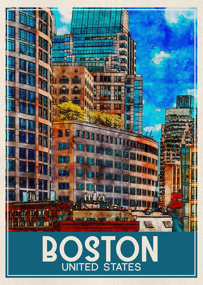 Travel Art Boston USA