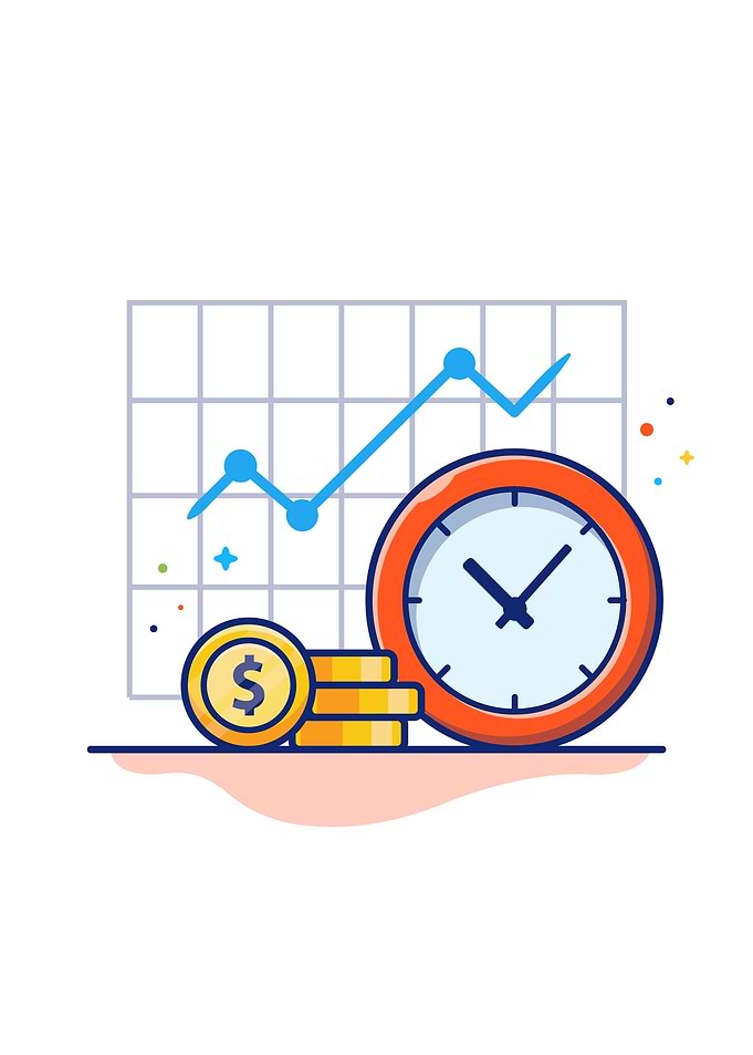 Clock With Gold Coin