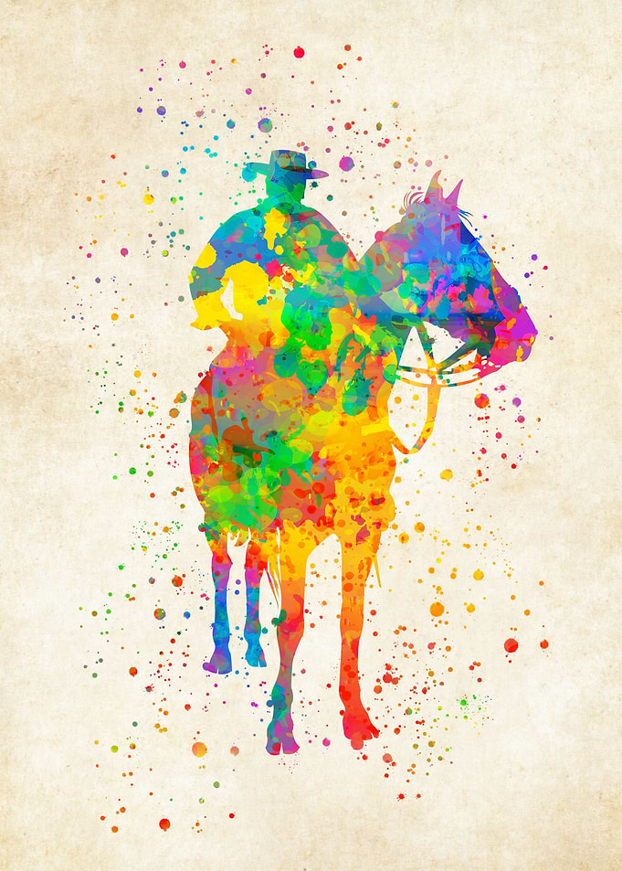 Cowboy watercolor