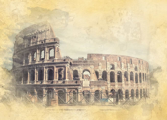 Colosseum Watercolor