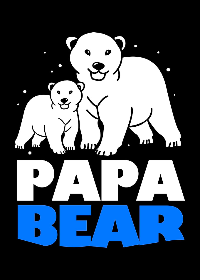 Polar Bear Papa Dad Father