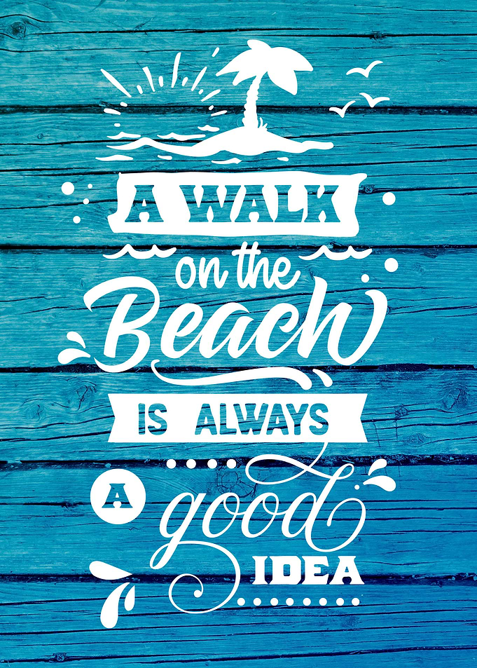 A Walk on the Beach Sign