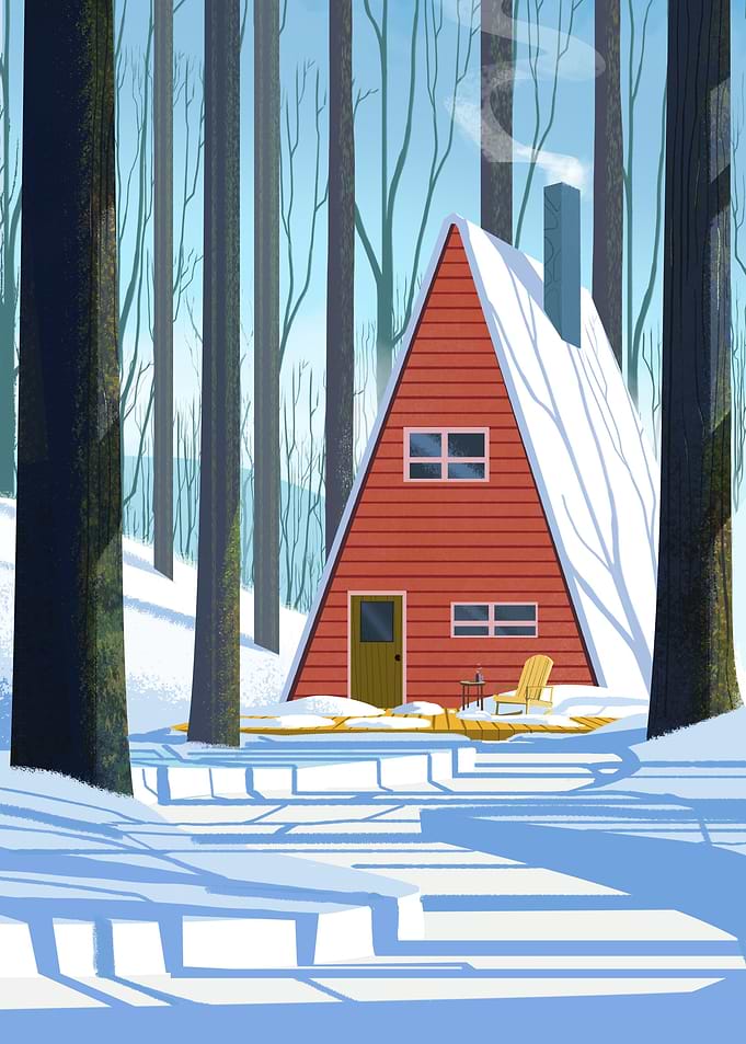 Winter A Frame