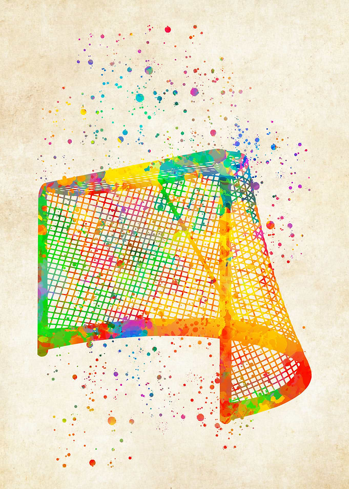 Hockey watercolor