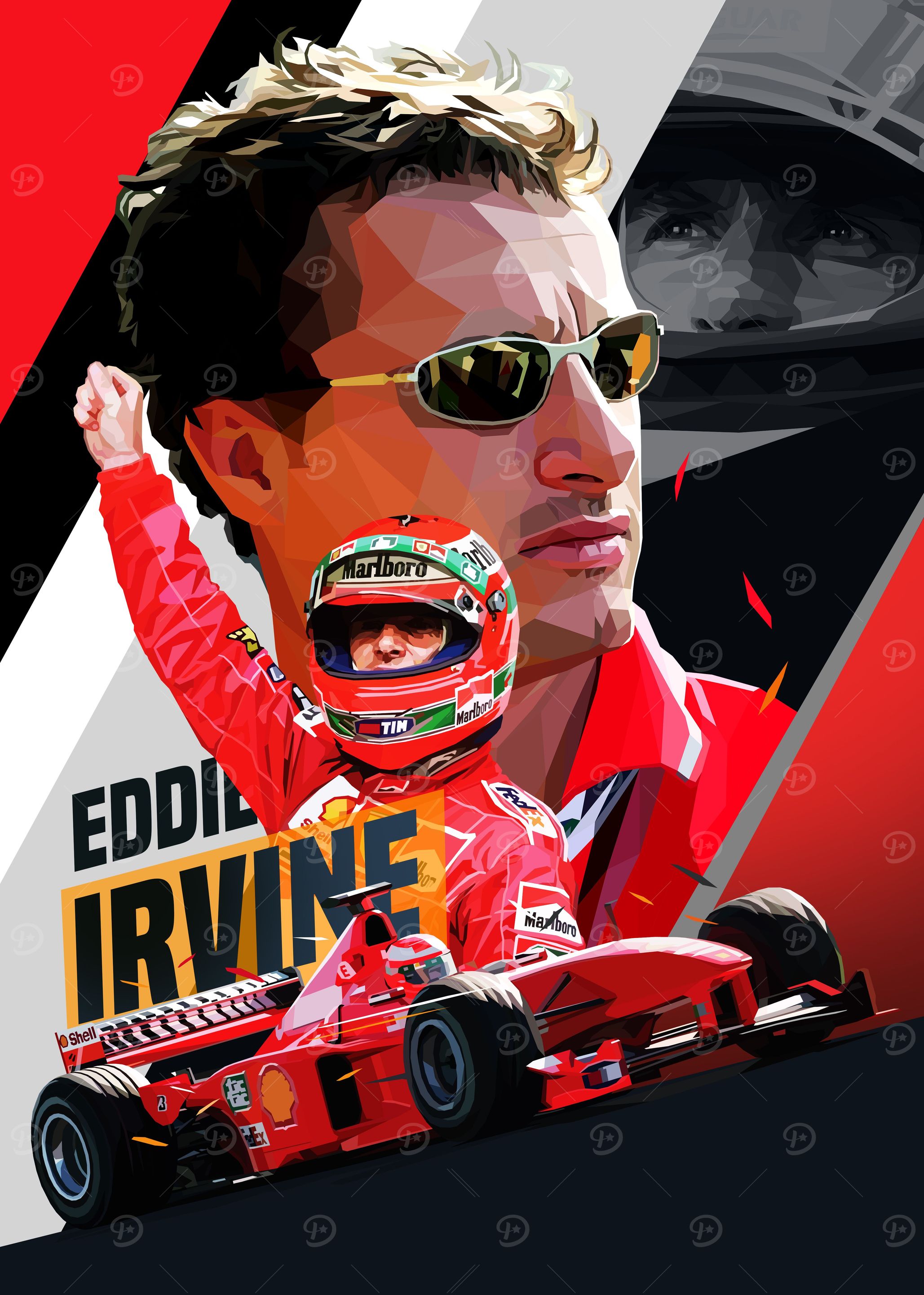 Low Poly Eddie Irvine
