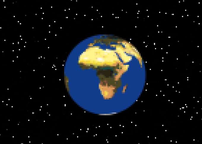 Pixel art videogame Africa
