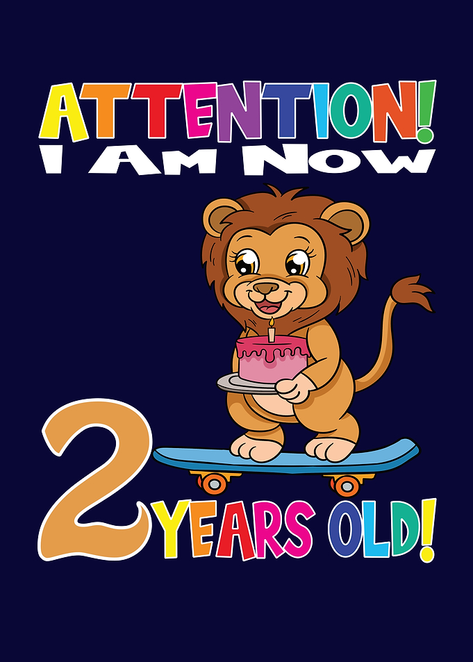 Lion Boy I Am 2 Years Old