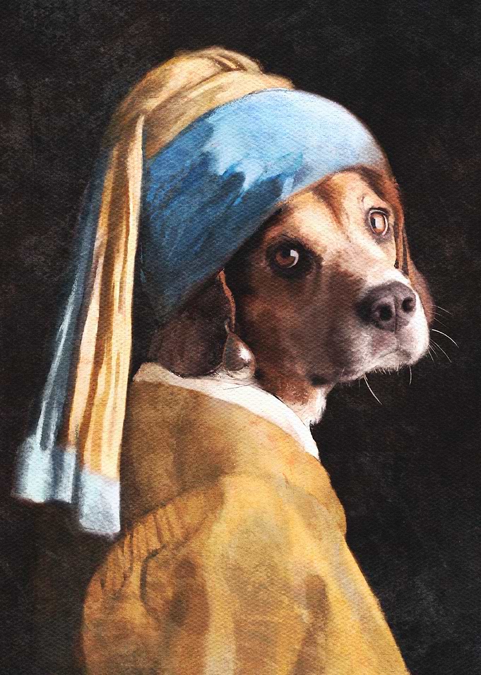 Dog with a Pearl Earring