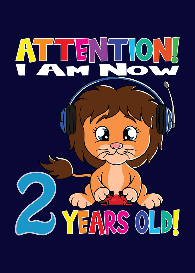 Gaming Lion 2 Years Old