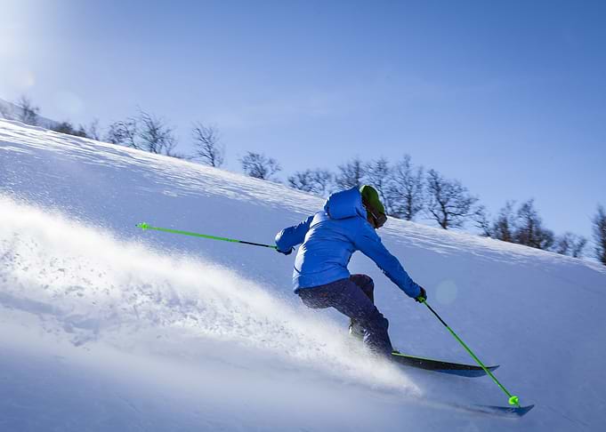 Skiing Down Hill