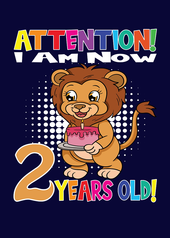 Lion Boy I Am 2 Years Old
