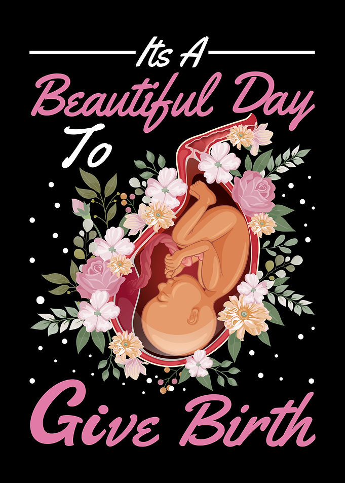 Midwife Cute Flowers
