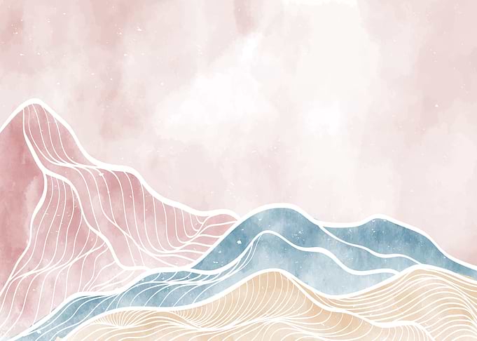 Mountain and Ocean wave