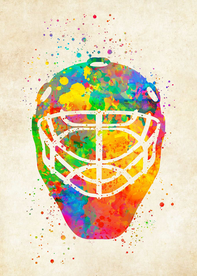 Hockey watercolor
