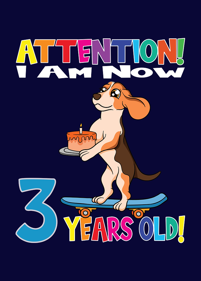 Dog I Am 3 Years Old