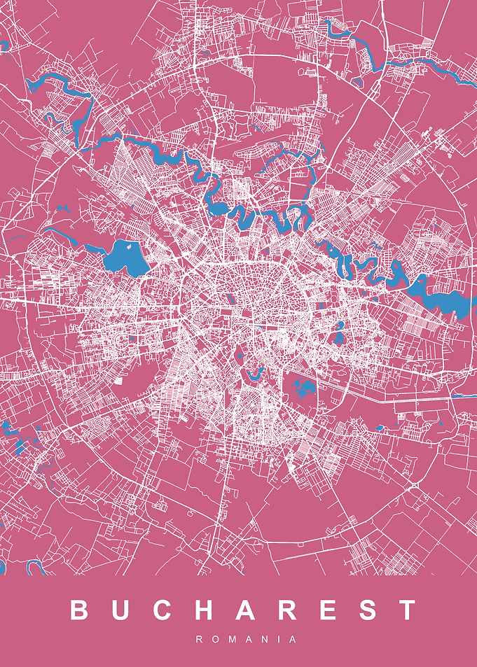 BUCHAREST Map ROMANIA