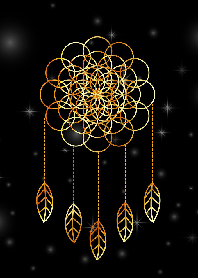 Flower of life dream catch
