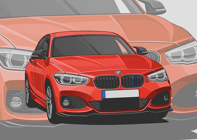 bmw 8 series red