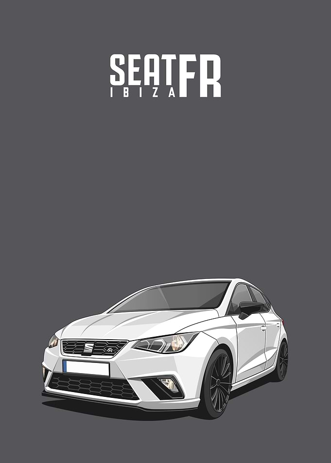 seat ibiza fr white