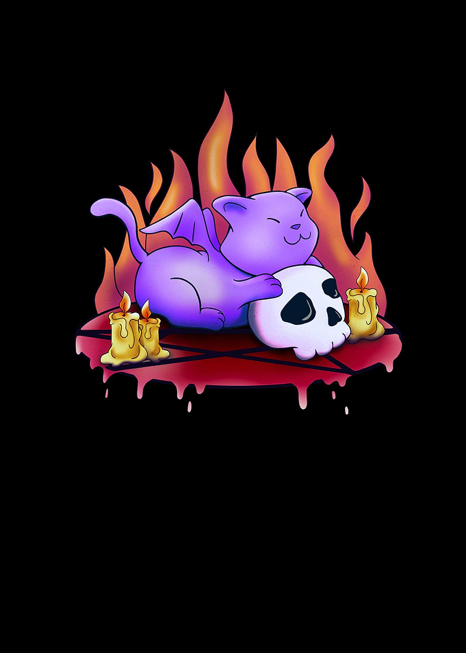 Kawaii Cat Pastel Goth