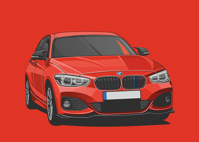 bmw 8 series red