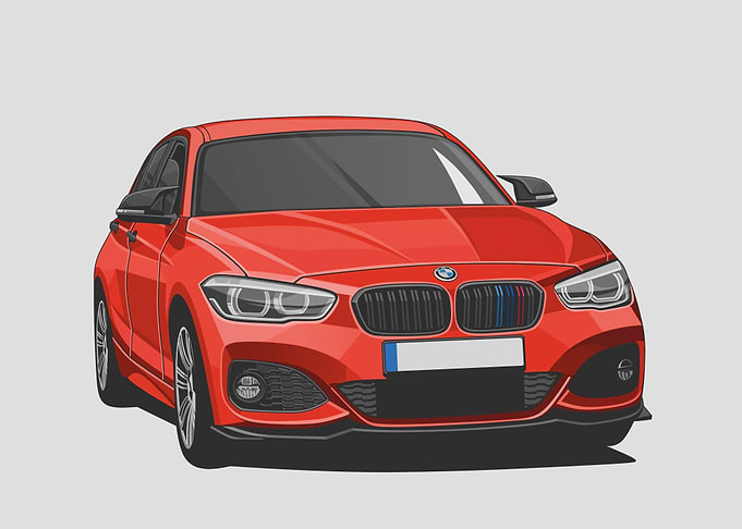 bmw 8 series red