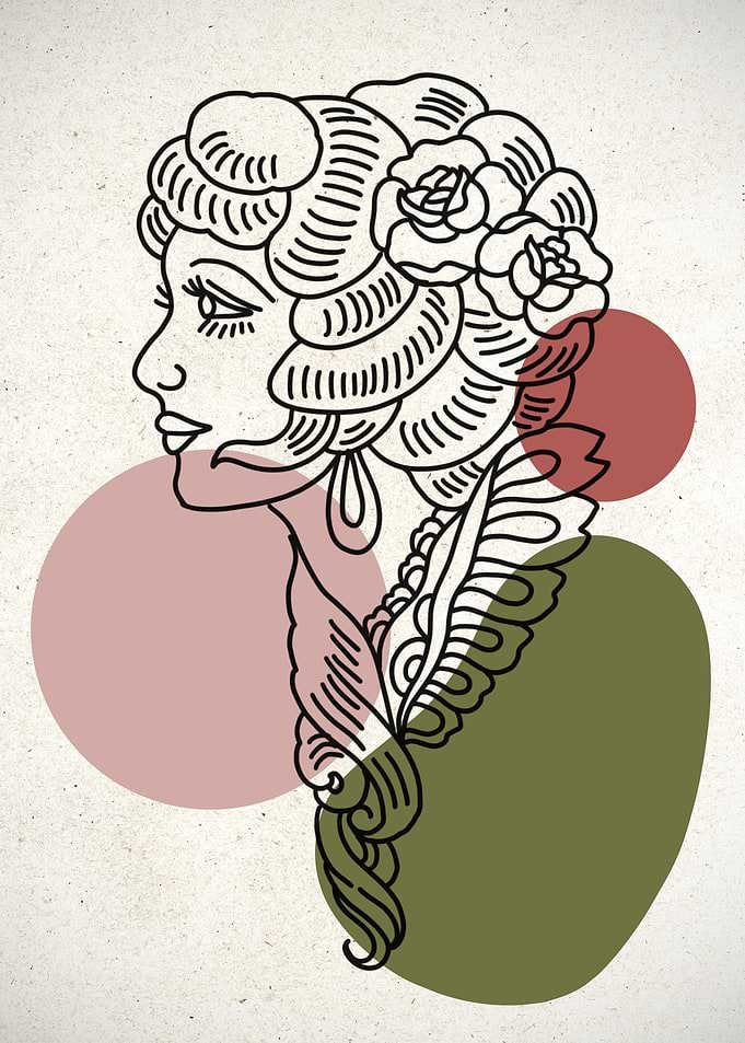 Gypsy Woman With Flower