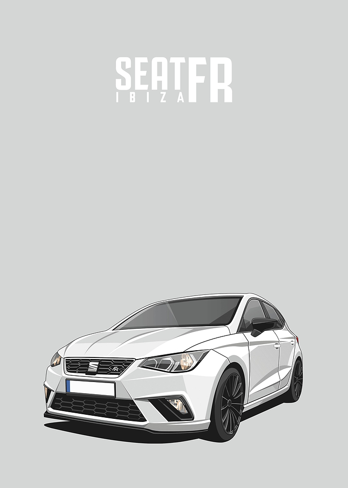 seat ibiza fr white