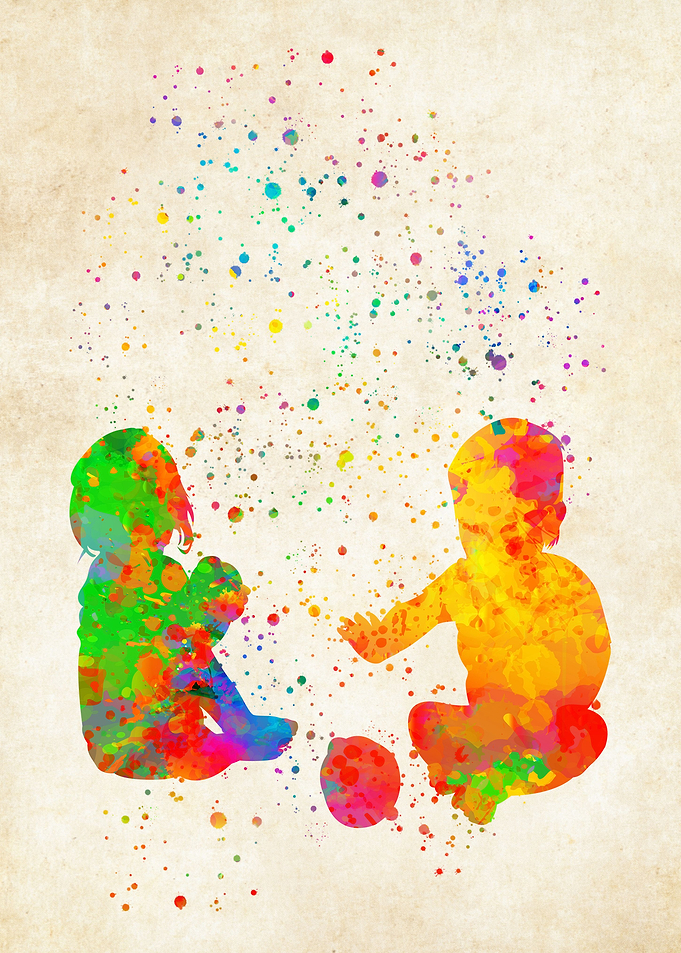 Baby Toy Watercolor