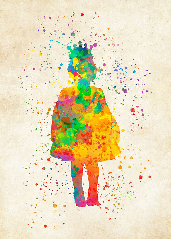 Fairy princes watercolor