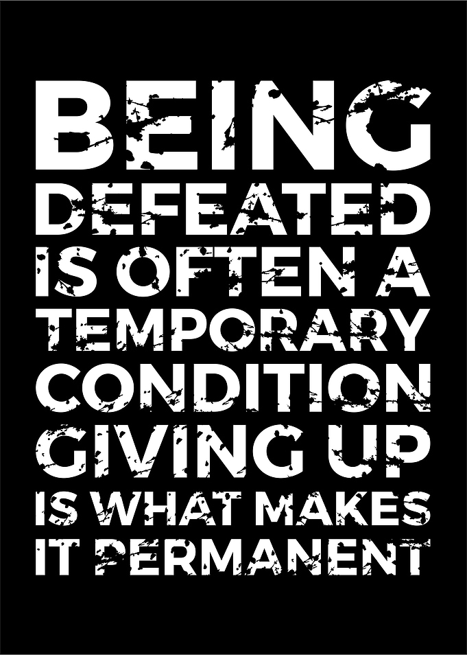 Being Defeated
