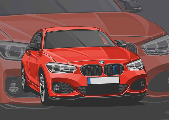 bmw 8 series red
