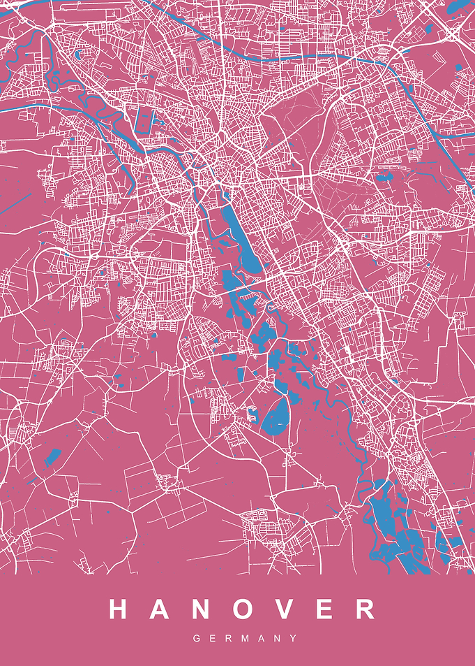HANOVER Map GERMANY