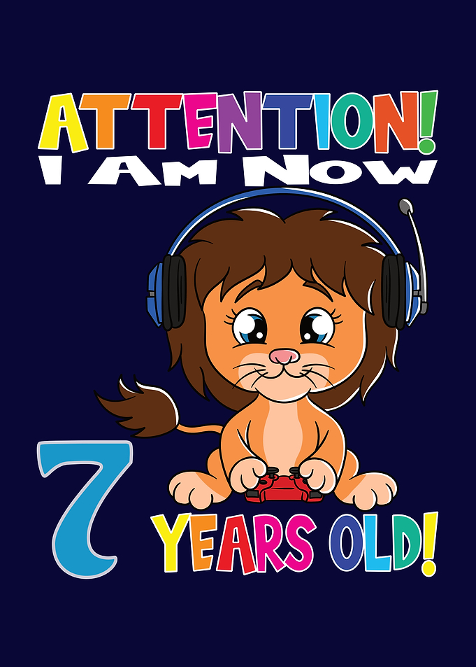 Dino Boy I Am 7 Years Old