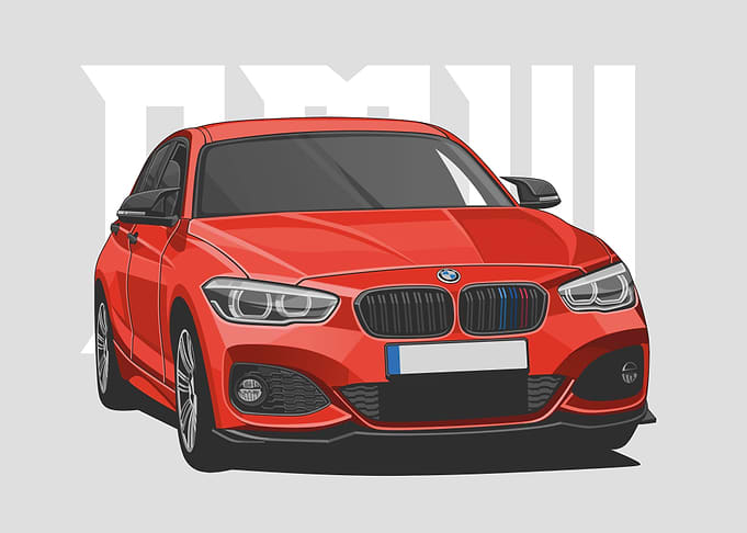 bmw 8 series red