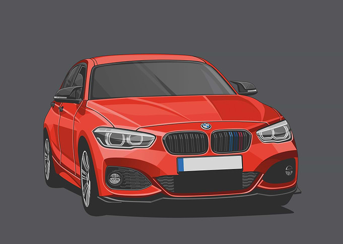 bmw 8 series red