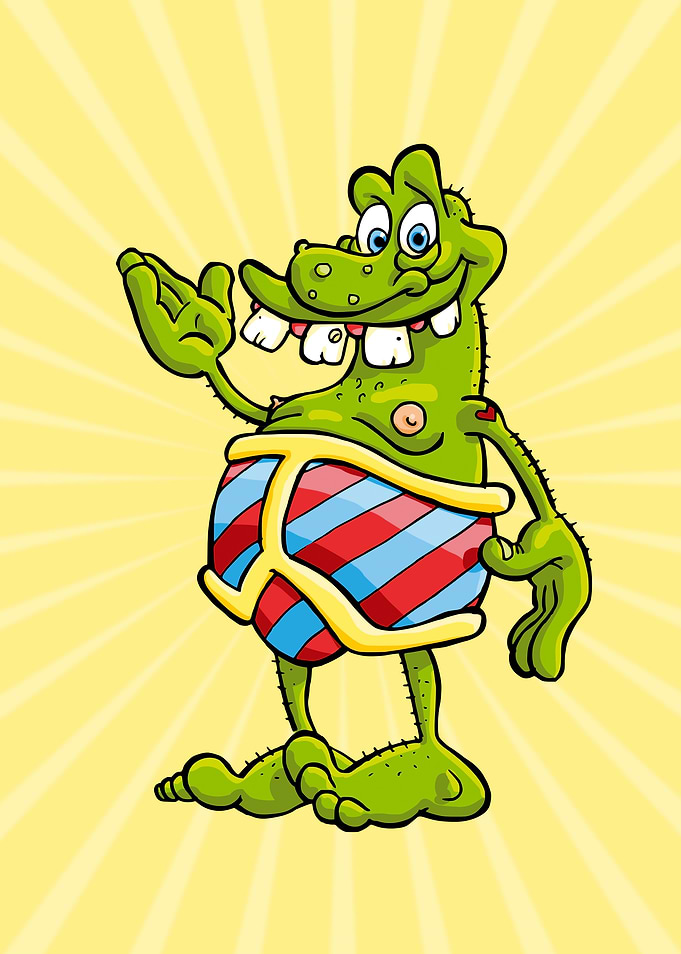 Green cartoon