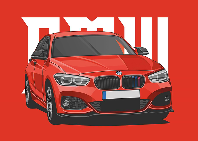 bmw 8 series red