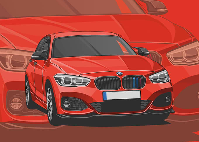 bmw 8 series red