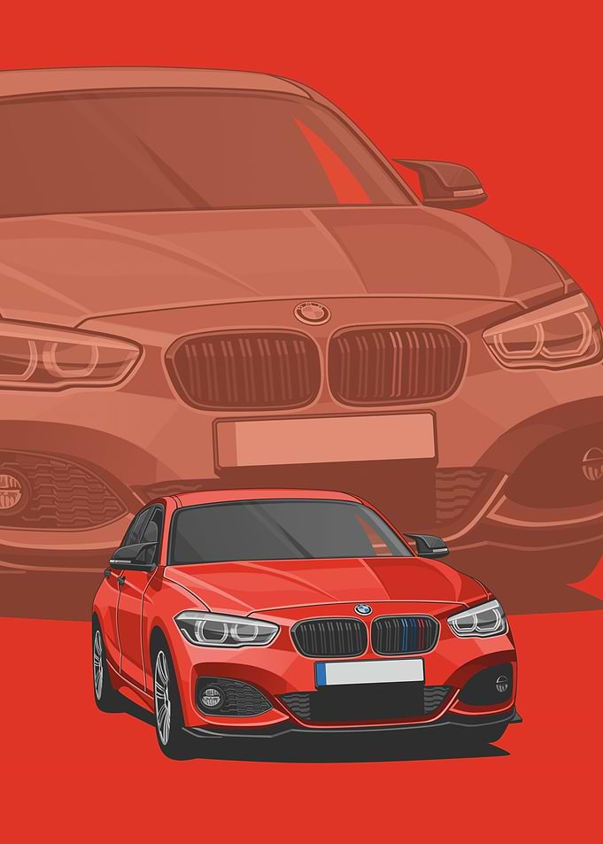 bmw 8 series red