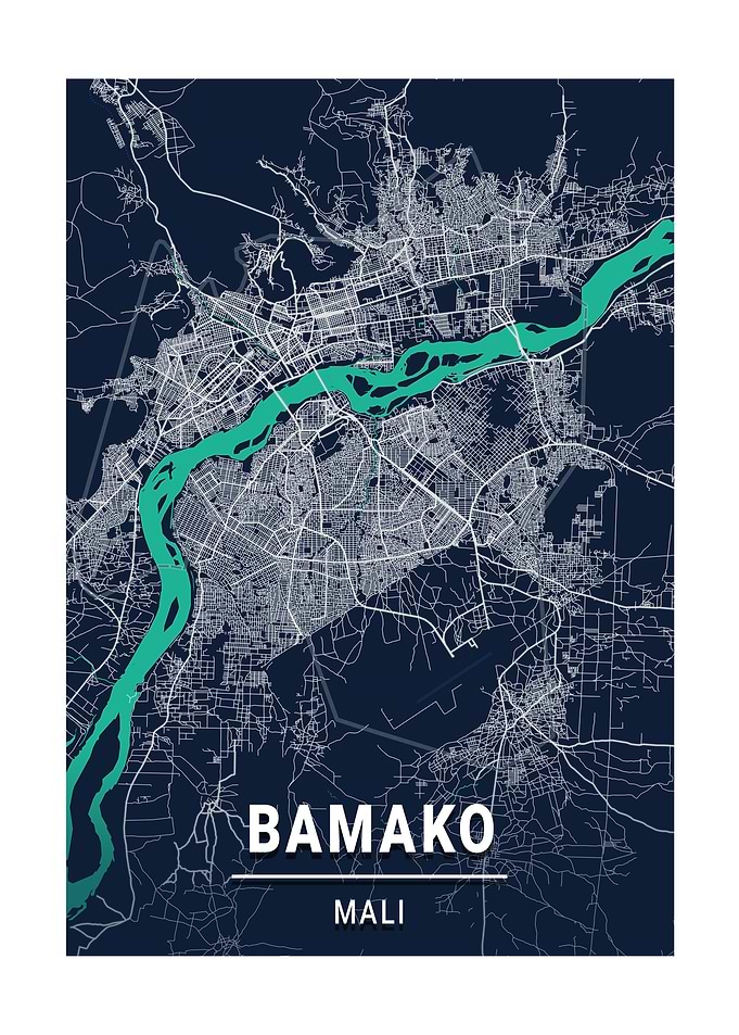 City Map Bamako Mali