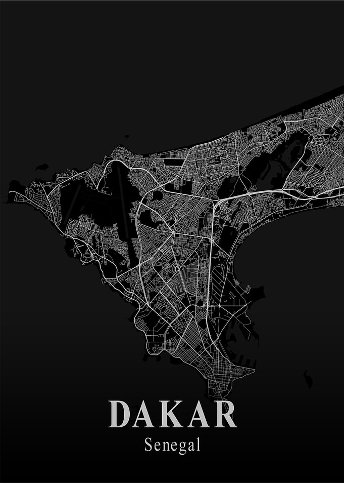 Darak City Map Dark